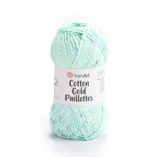Cotton Gold Pailletes - 7112 mint