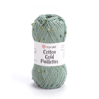 Cotton Gold Pailletes - 7113 olivová