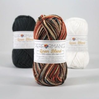 Linen Blend 9191 - žíhaná tmavá