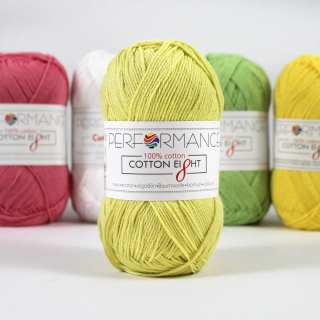 příze Cotton Eight -1040 žlutá