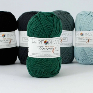 příze Cotton Eight -1290 zelená tmavá