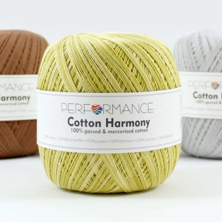 Cotton Harmony 080- žlutozelená žíhaná