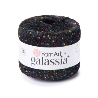 Galassia 5806 - černá, barevné flitry